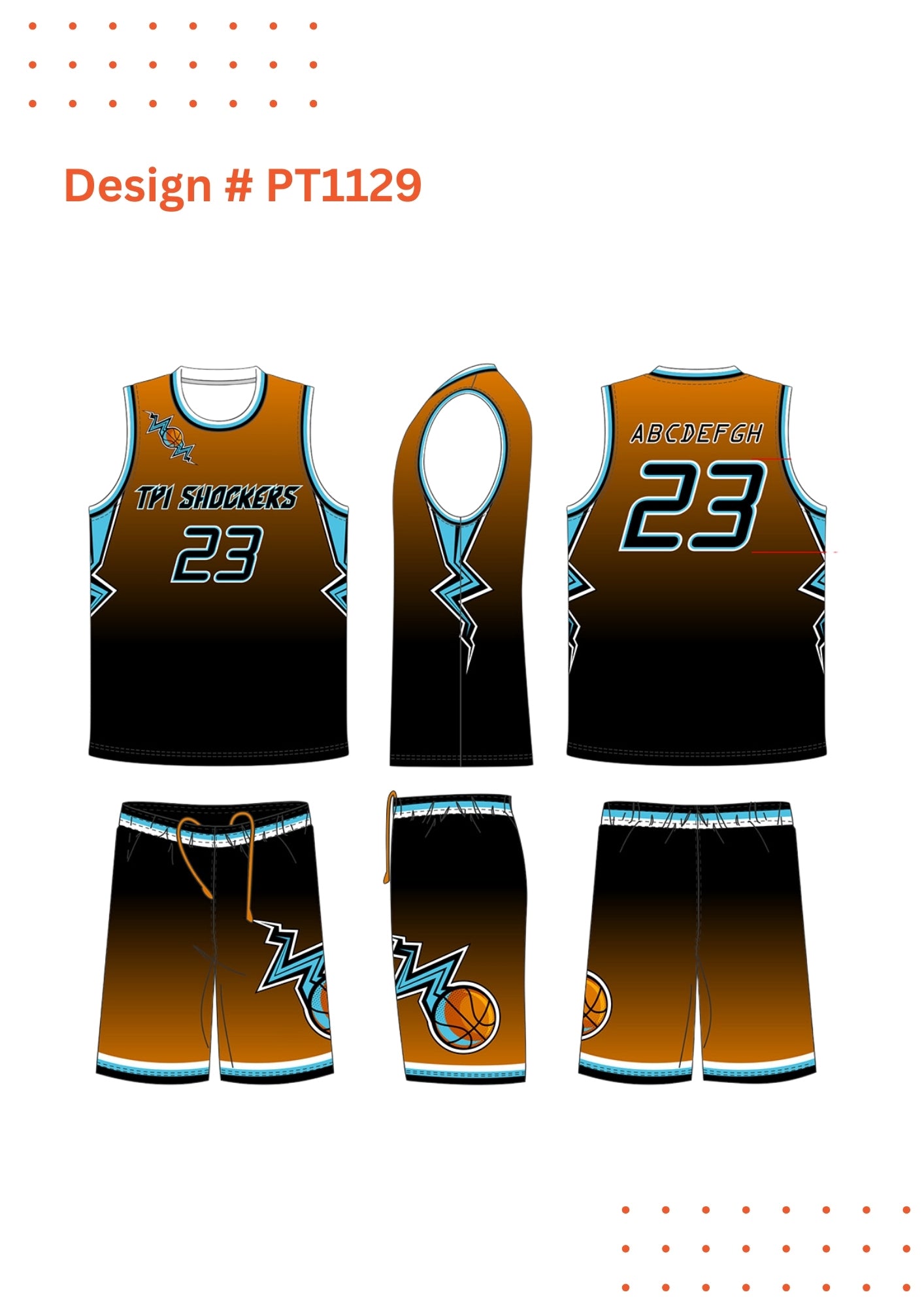 Custom Basketball Uniforms – Mockup Designs